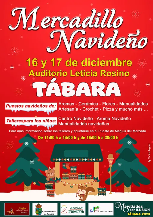 Cartel Mercadillo de Navidad A4