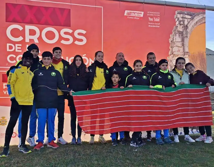 Club Atletismo Zamora en la Cross de Aranda