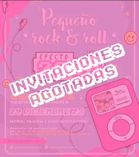 invitaciones agotadas ‘Pequeño Rock and Roll’