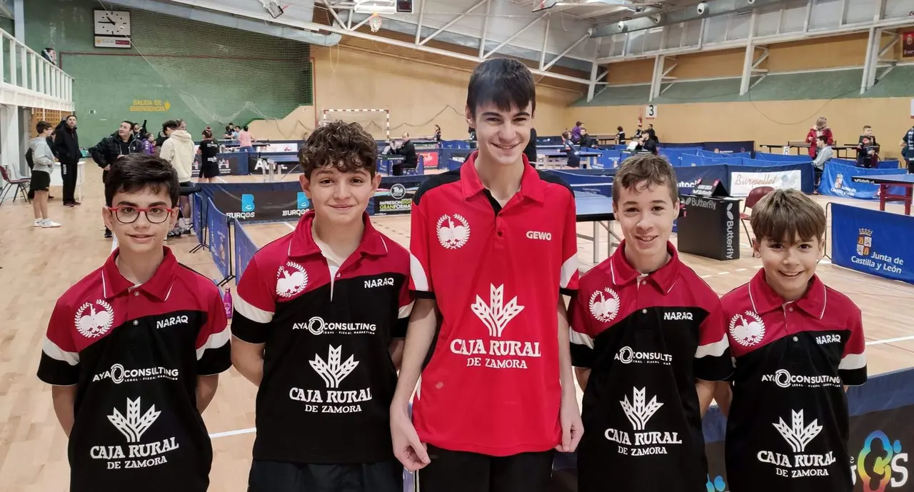 equipo tenis de mesa de Zamora