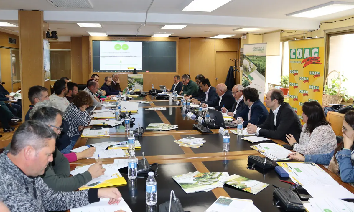 foto reunión COAG con ENESA, Agroseguro y Consorcio Seguros
