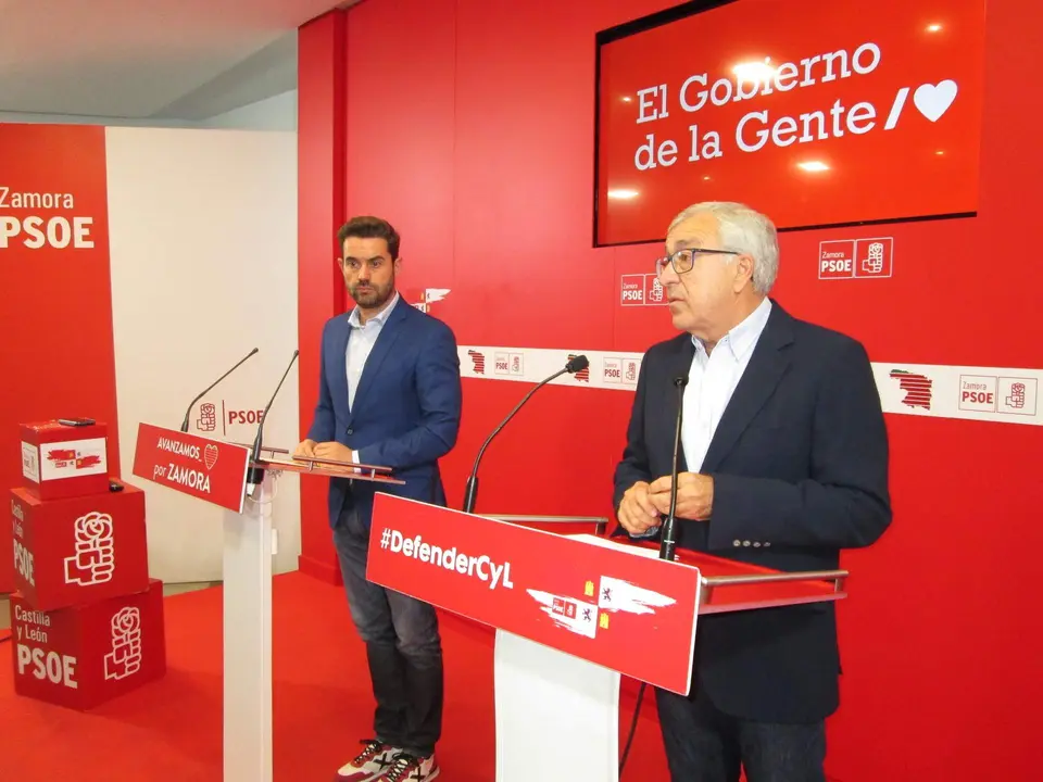 PSOE Zamora. Antidio Fagúndez y José Fernández