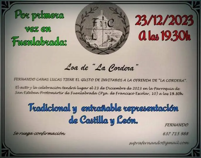cartel actuación en Fuenlabrada