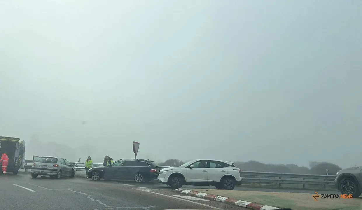Accidente a la altura de la rotonda del Cristo de Morales