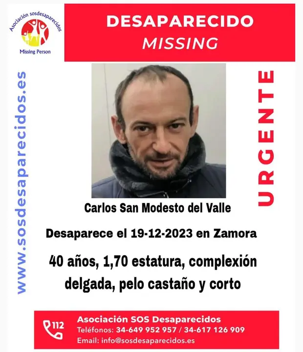 cartel desaparecido Carlos San Modesto