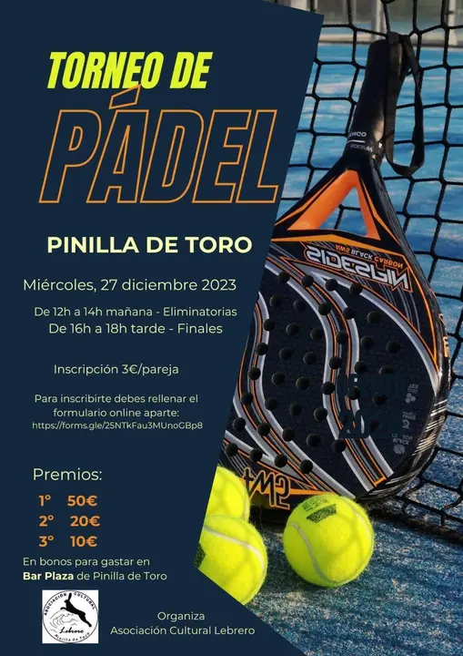 torneo de pádel Pinilla de Toro