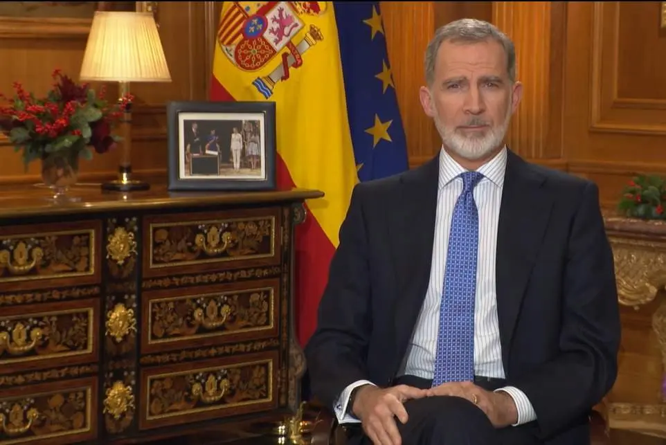 El rey Felipe VI en el tradicional discurso de Navidad