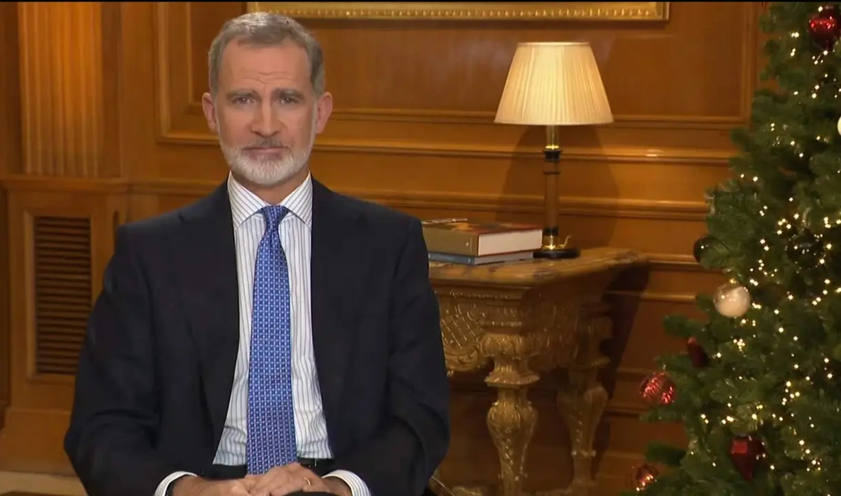El rey Felipe VI en el tradicional discurso de Navidad
