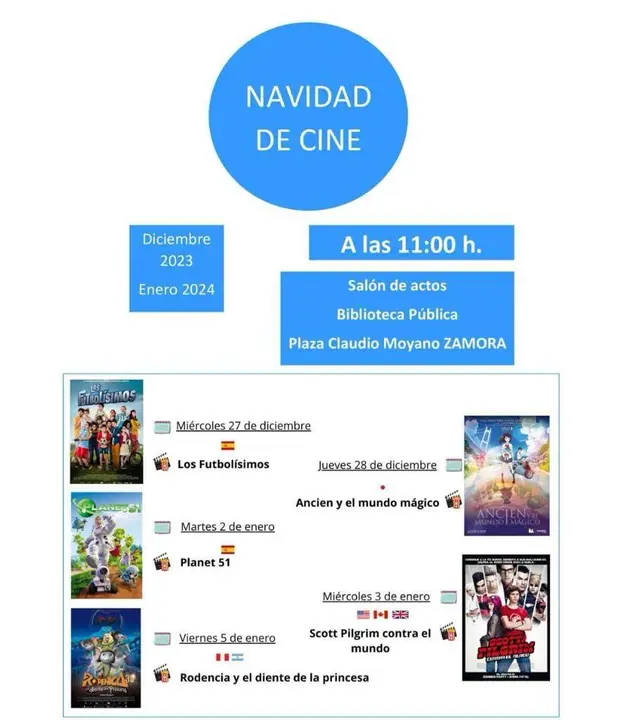 cine biblioteca pública