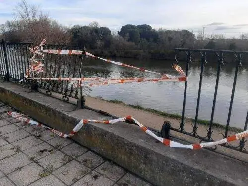 Vallado en la avenida del Mengue. Imagen cedida