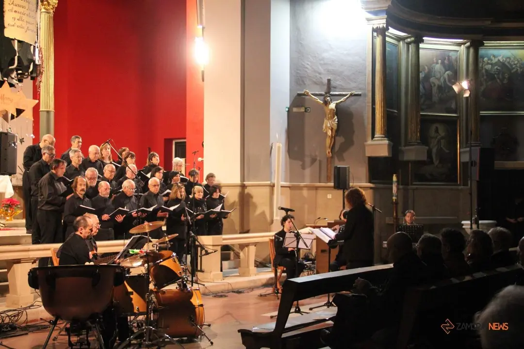 Alollano en su actuación en el templo de María Auxiliadora
