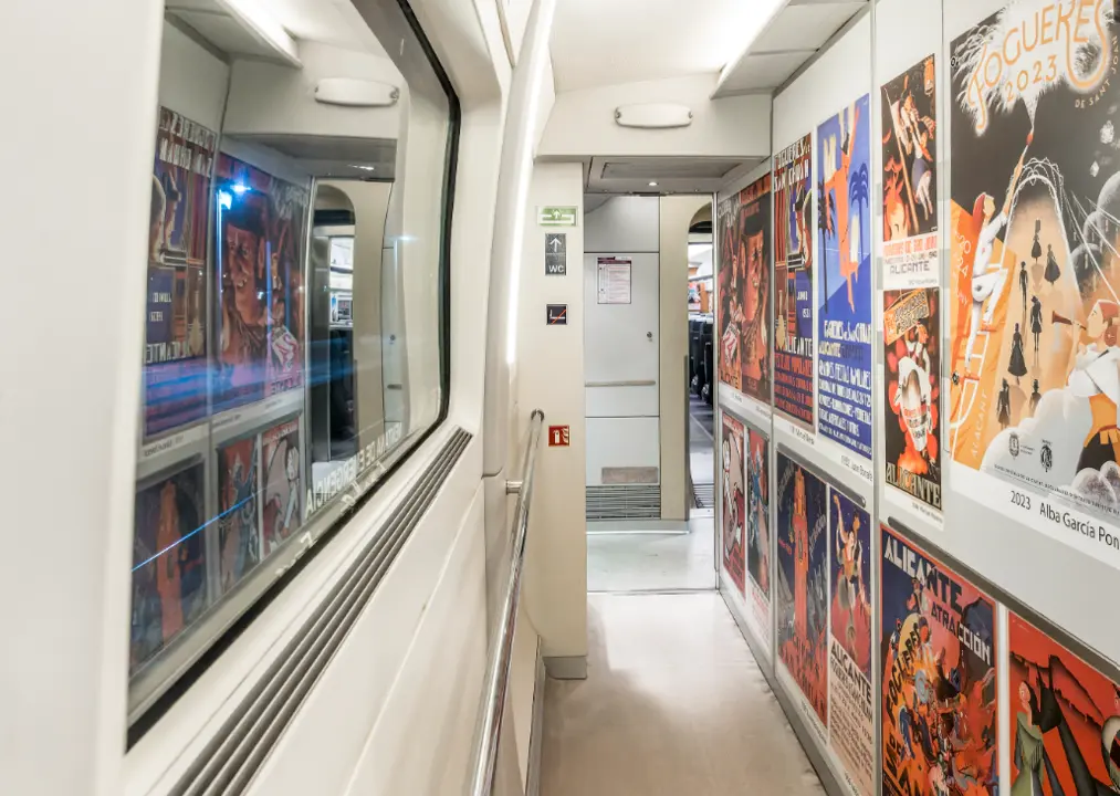 Muestra de Renfe y la Federació de les Fogueres de Sant Joan. Fotografía: hogueras.es