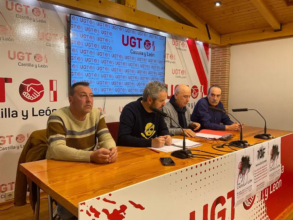 Rueda de prensa de UGT Castilla y León. Imagen de archivo