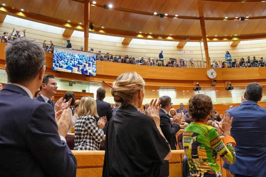 Pleno extraordinario del Congreso de los Diputados celebrado en el Senado