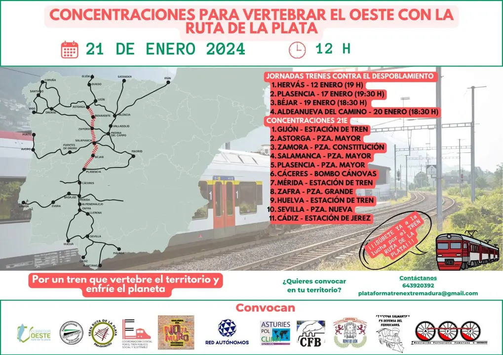 Concentraciones Ruta de la Plata