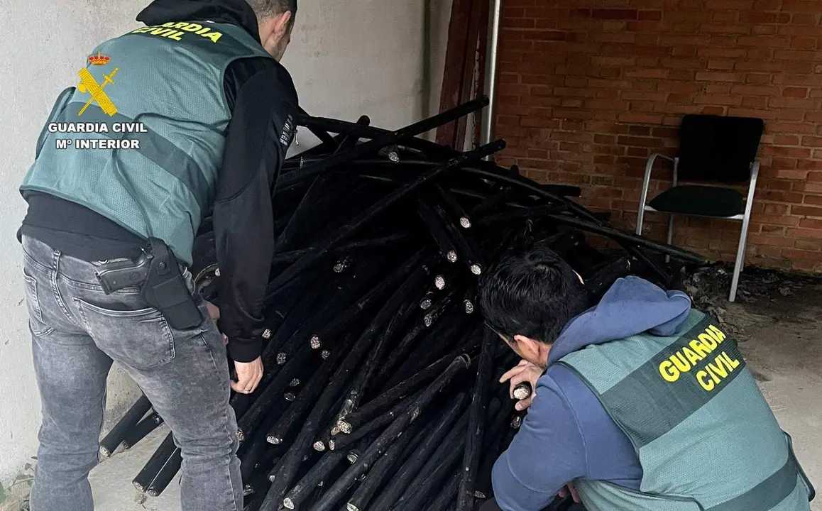 Guardia Civil robo cobre en el municipio de Toro