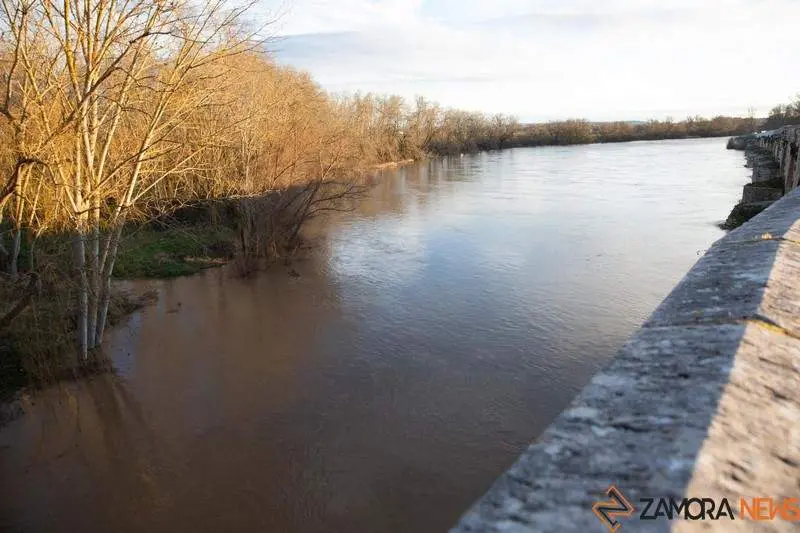 Subida del caudal del río Duero a su paso por Toro (1)