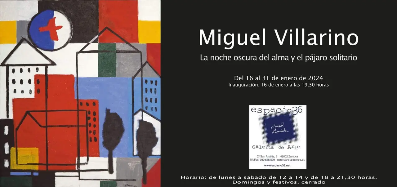 cartel exposición Miguel Villarino