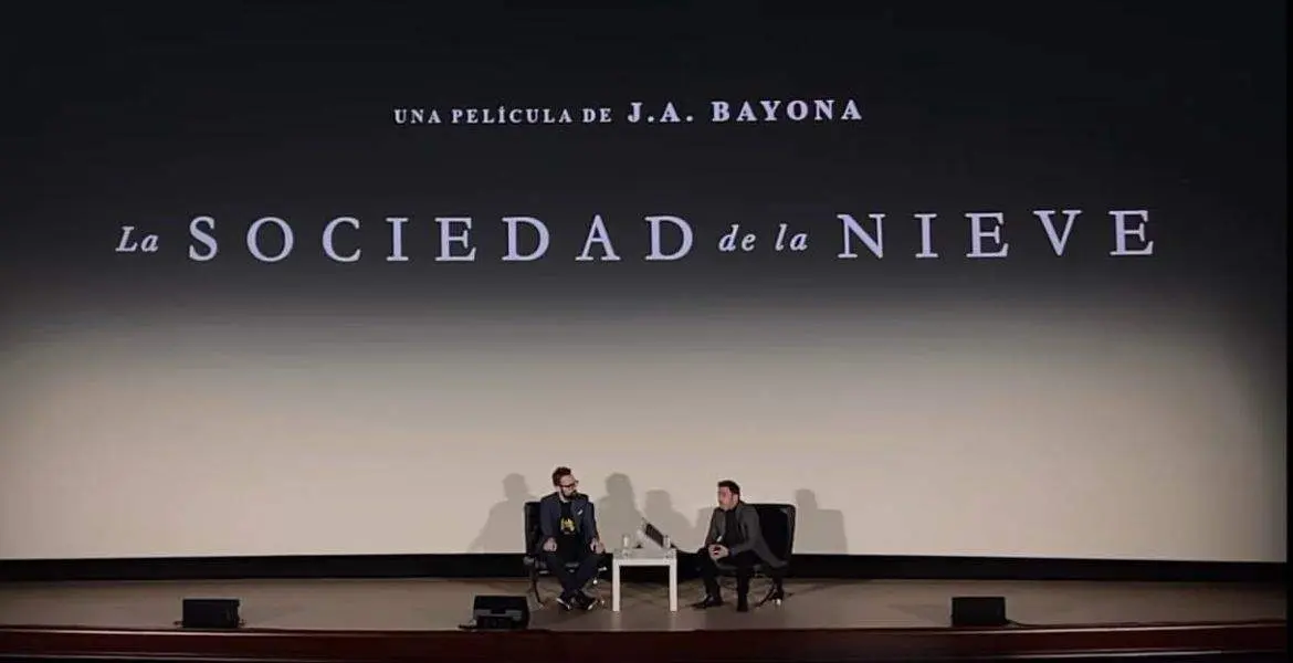 La sociedad de la Nieve, presentación película. Imagen instagram