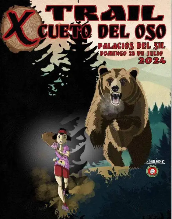 cartel Trail Cueto del Oso de Palacios del Sil