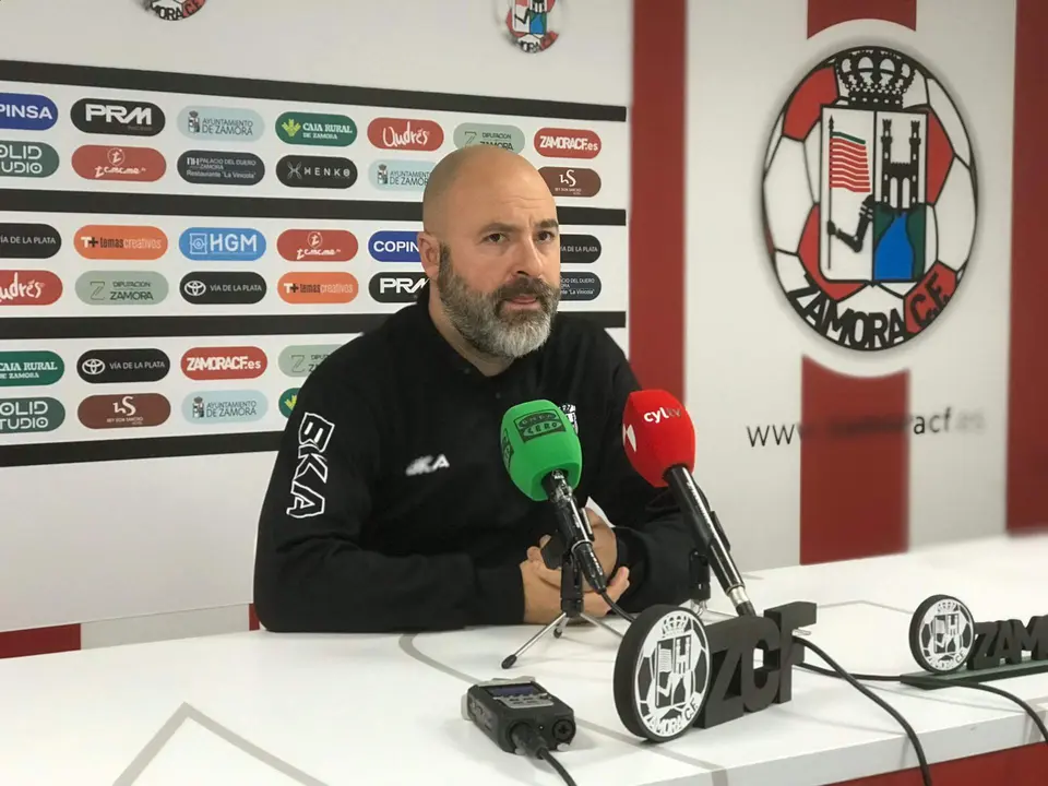 David Movilla en la previa del Guijuelo