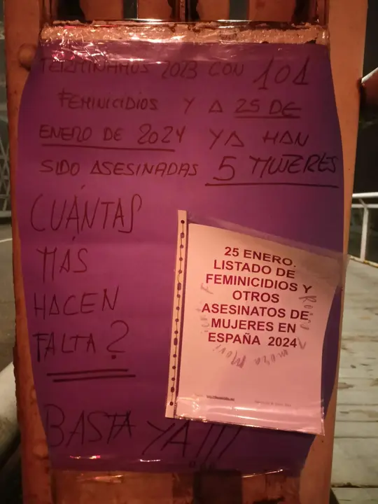 Listado de asesinatos elaborado por las Trece Rosas de Zamora