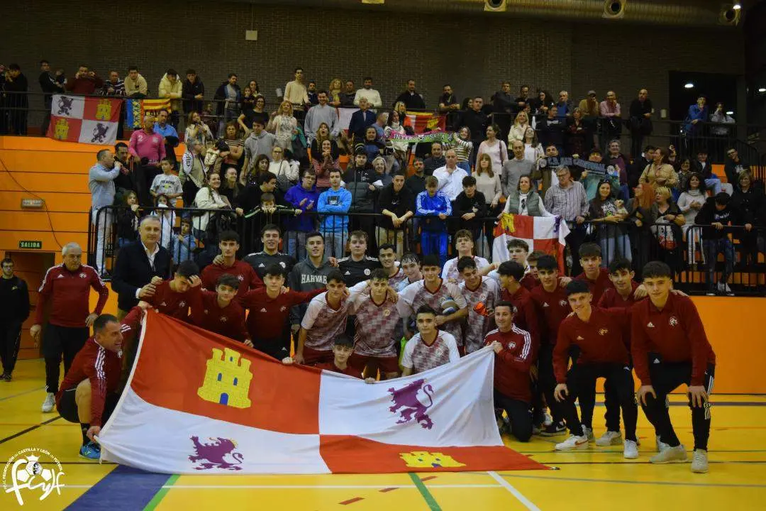 Selección Sub19 de fútbol sala de Castilla y León en los cuartos de final del Campeonato de España