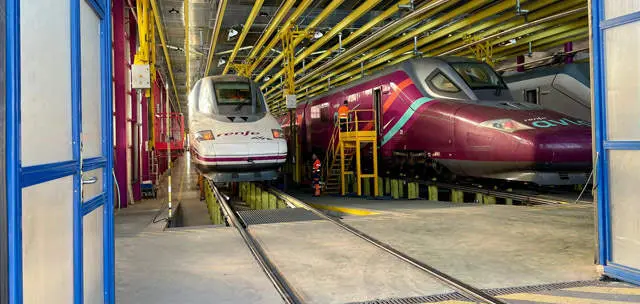 Taller de mantenimiento de trenes Renfe