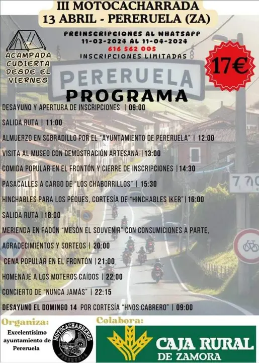 Cartel III Motocacharrada Pereruela