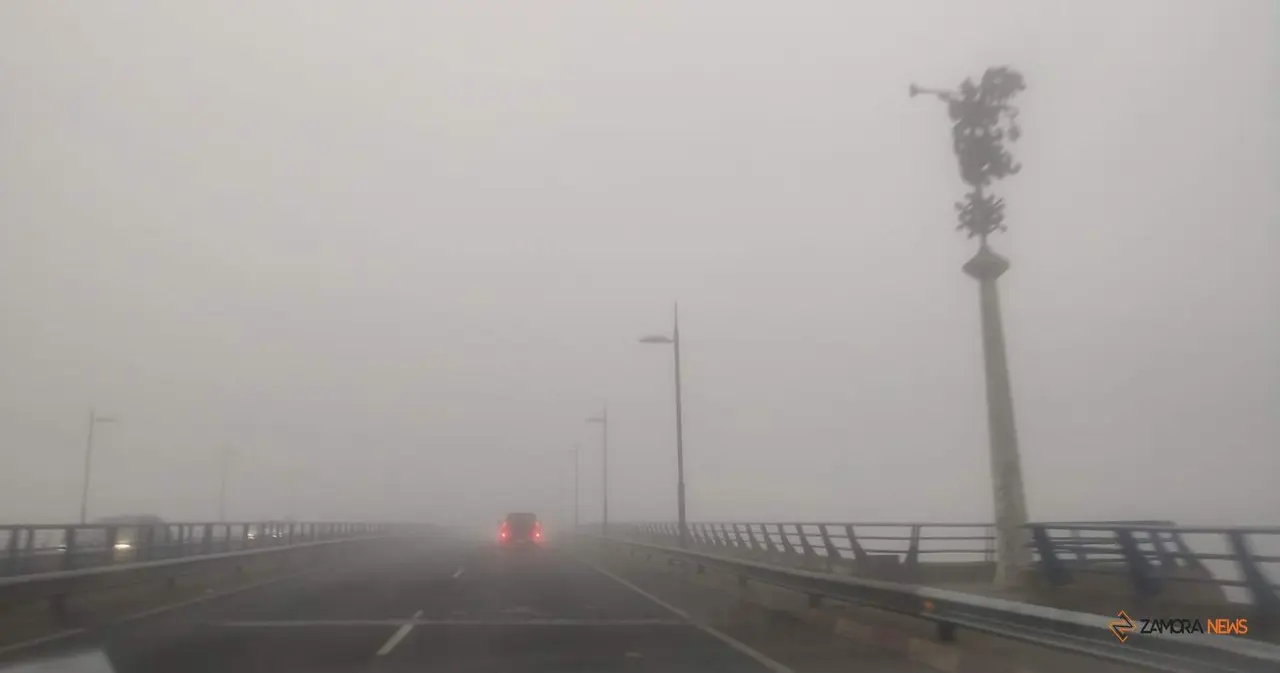 Niebla en la salida de Zamora