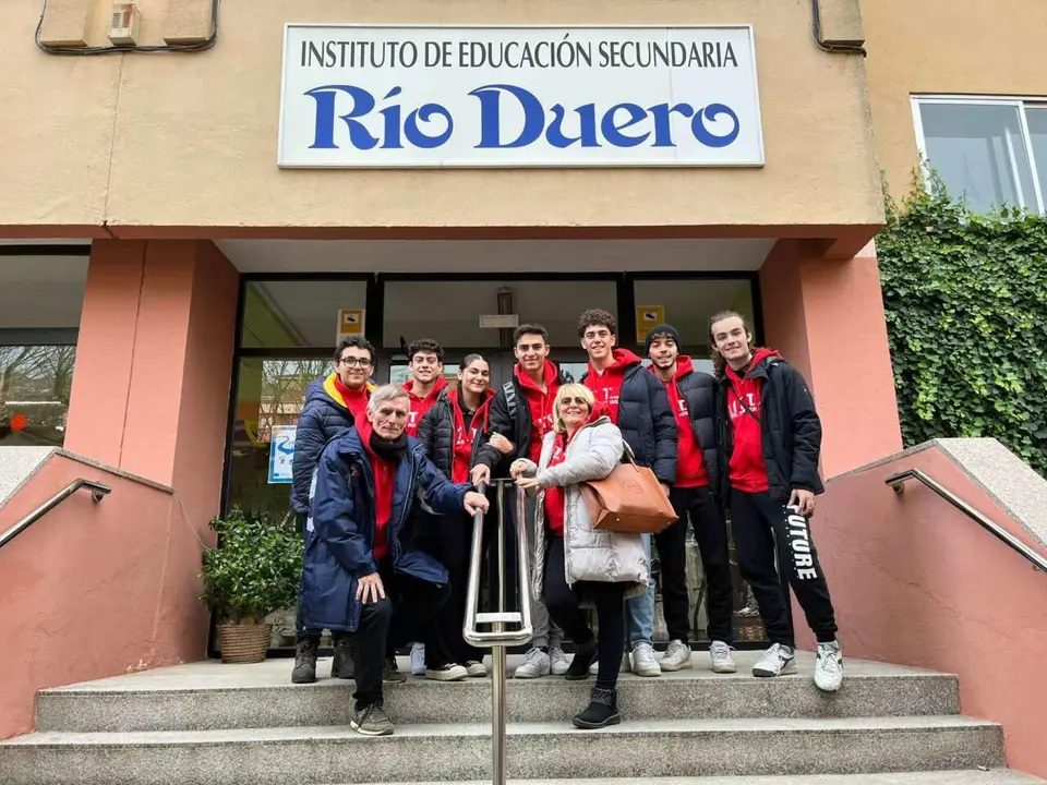 Alumnos italianos en el IES Río Duero de Zamora
