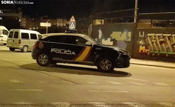 Patrulla de la Policía Nacional en Soria. Fotografía: Soria Noticias