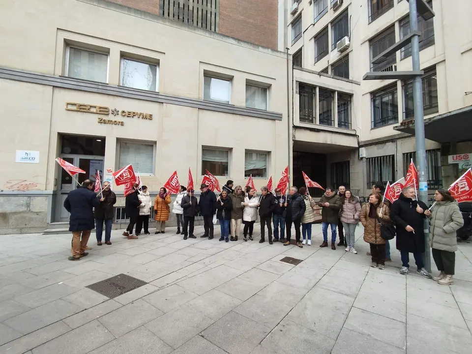 Concentración en Zamora. Imagen cedida