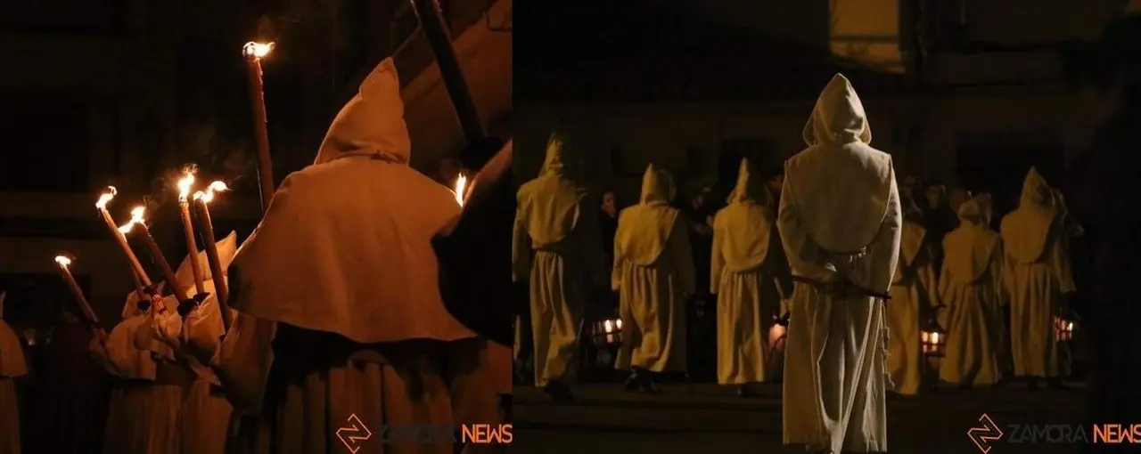 Procesión de la Buena Muerte (izquierda) y del Espíritu Santo (derecha)