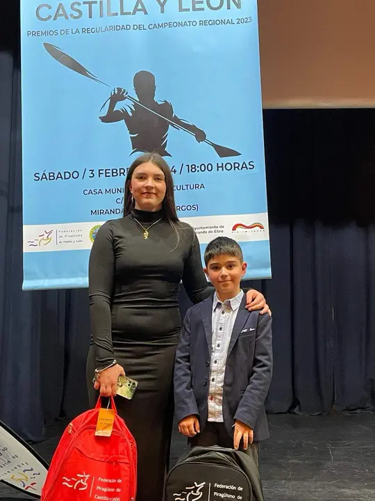 Ariadana Fernández y Manuel Esteban del Club Fluvial de Villaralbo