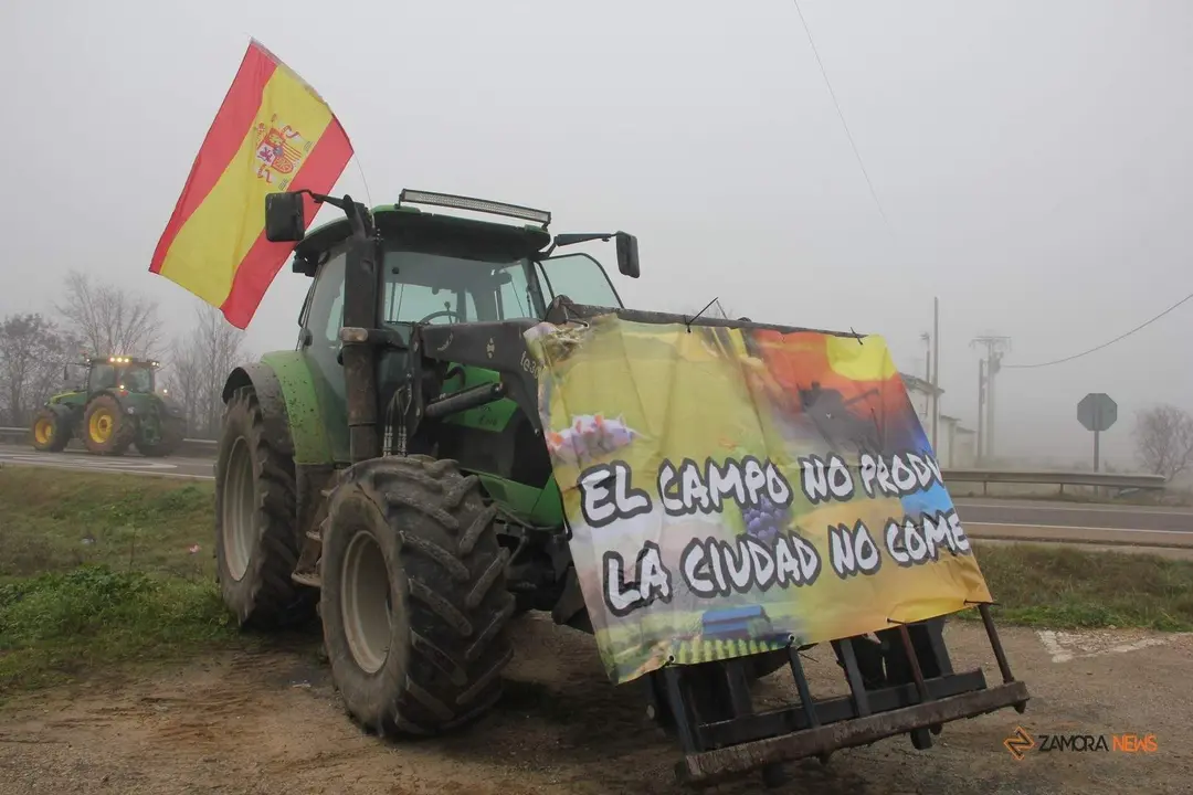 Más de 200 agricultores sacan sus tractores para protestar por las calles de Zamora_30