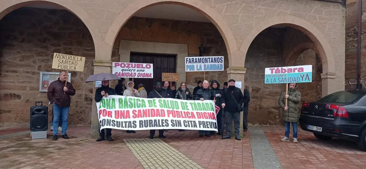Protesta Tábara. Imagen cedida