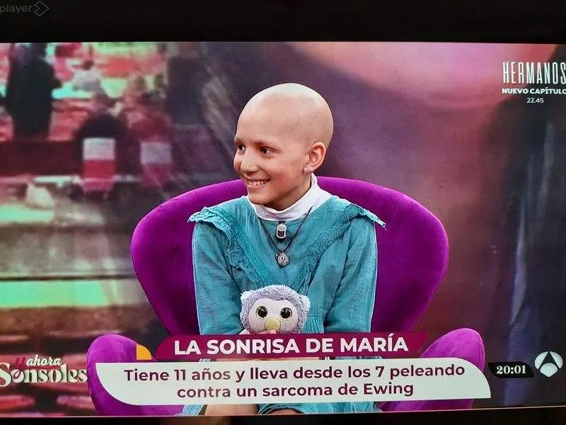 María, la pequeña salmantina afectada por el Sarcoma de Ewing