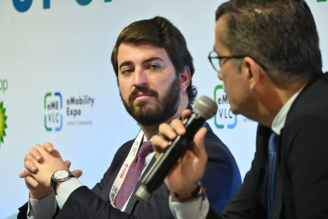 Juan García Gallardo durante el Mesa redonda sobre movilidad sostenible en Europa y España
