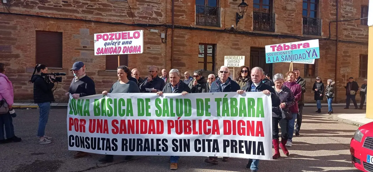 Concentración en Tábara. Imagen cedida