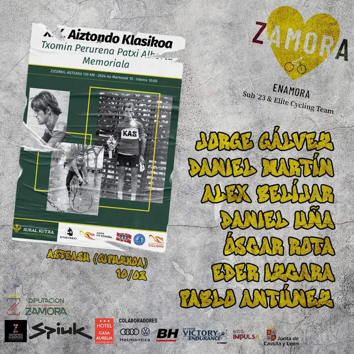 Alineación para Aiztondo Klasika 2024 del Zamora Enamora (1)