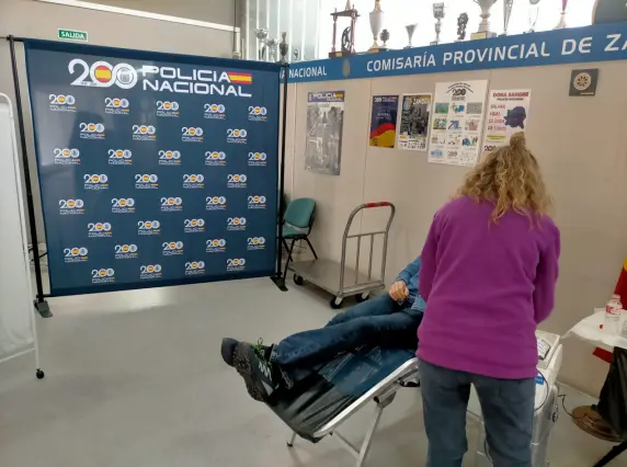 La Policía Nacional de Zamora protagoniza una jornada de donación de sangre