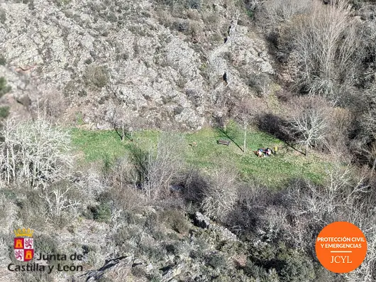 Rescate senderista en Alcañices