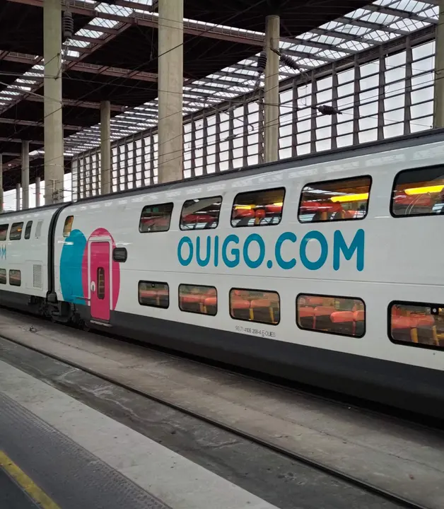 Ouigo en una de las paradas en Madrid, Atocha