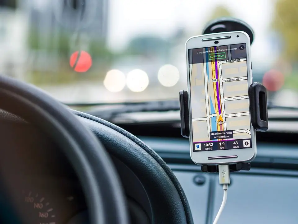 Navegador en un teléfono móvil