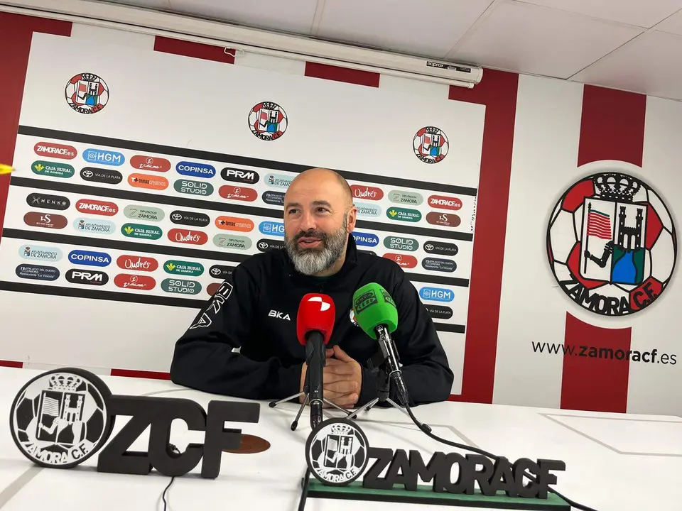 David Movilla durante la rueda de prensa. Zamora CF