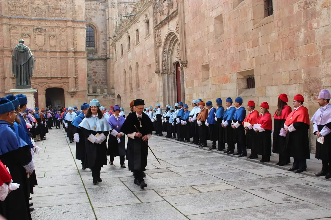 Acto de investidura de nuevos doctores. Fotografía: USAL