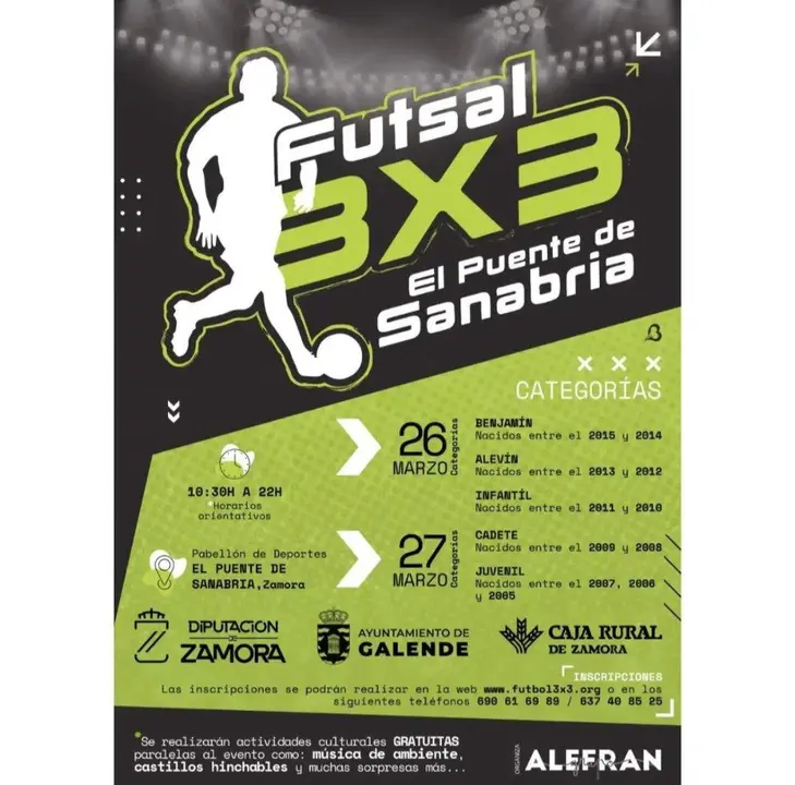 cartel fútbol sala El Puente de Sanabria