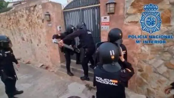 Foto de archivo de la Policía Nacional de una operación anterior