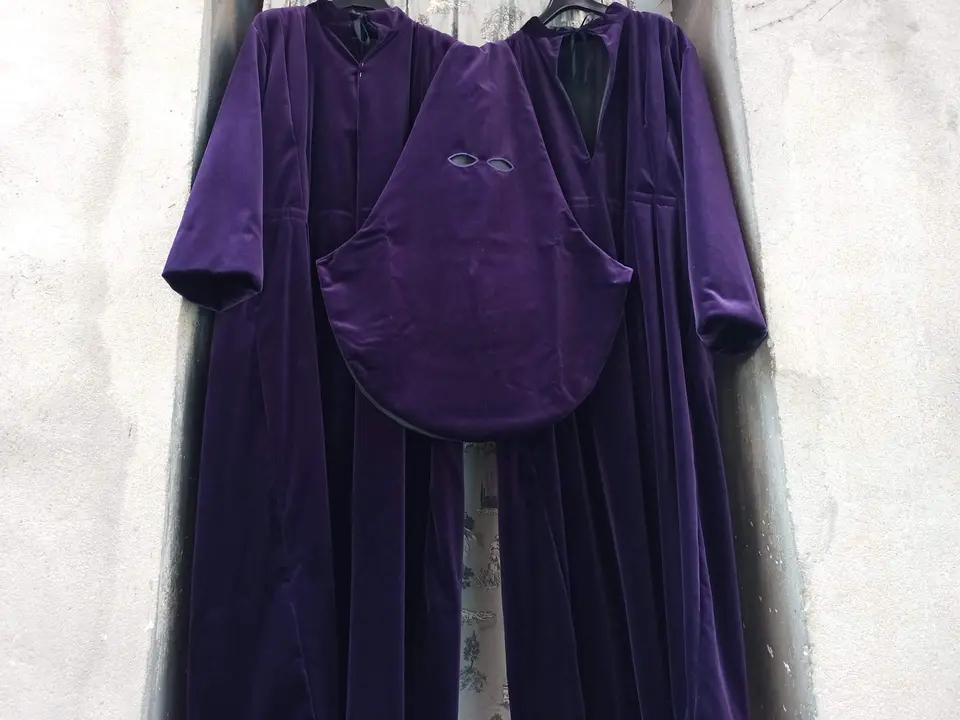 traje Semana Santa hecho por Inés. IMAGEN CEDIDA